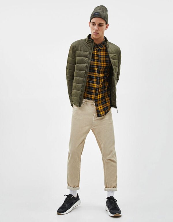 Khaki puffer jacket