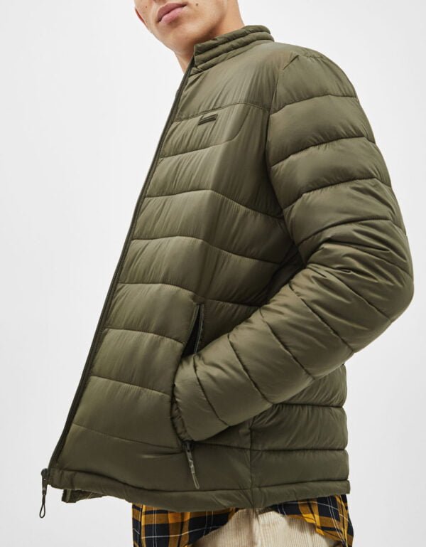 Khaki puffer jacket